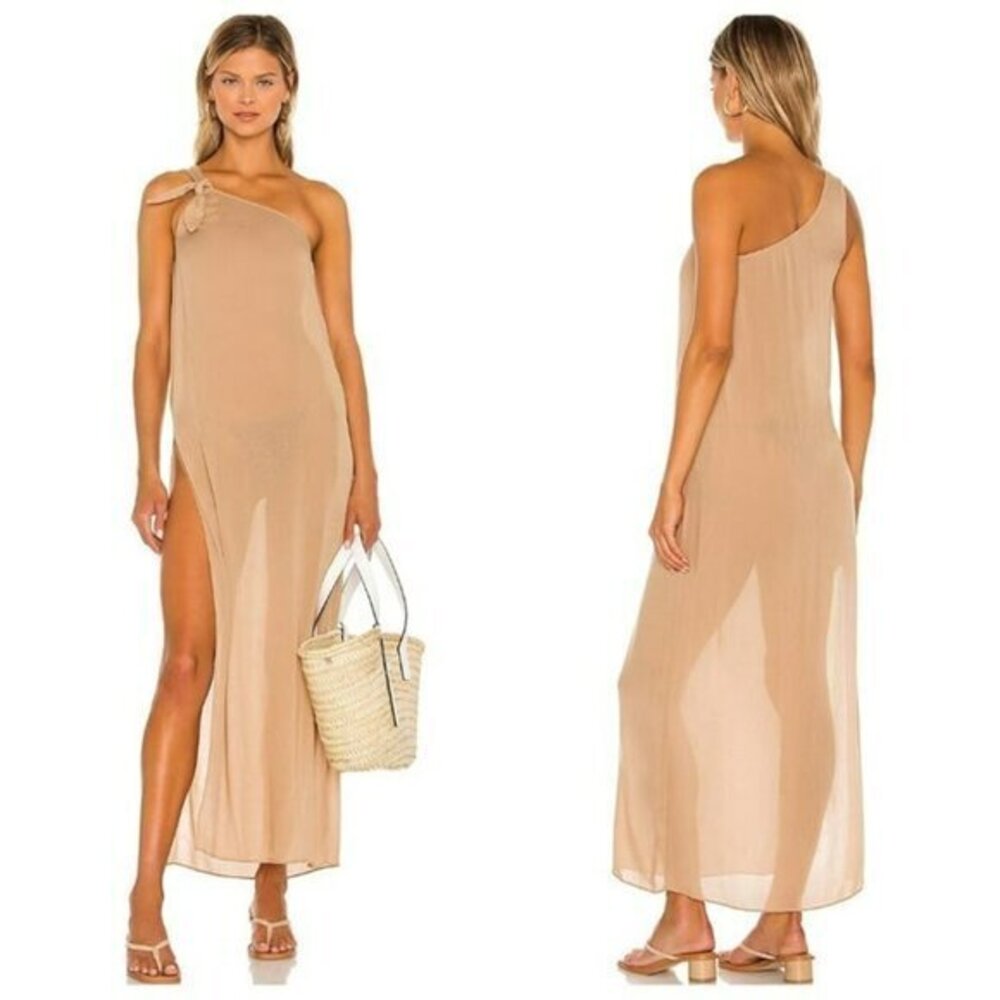 Camila Coelho Acela Maxi Dress - Hazelnut